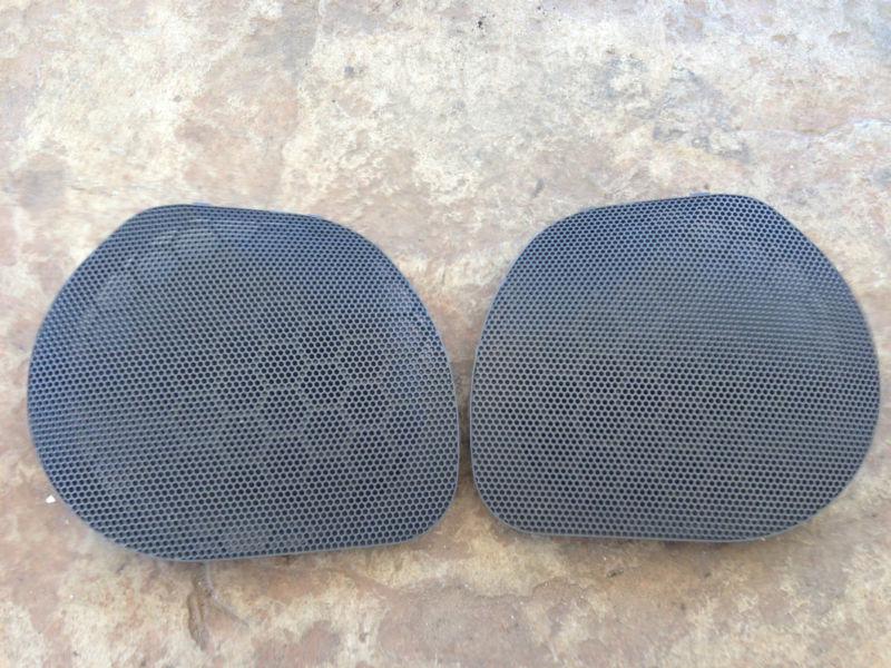 Honda civic 96-00 oem front door speaker grills 4 door sedan light grey 