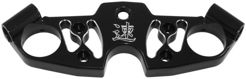 Yana shiki skeleton style top clamps - anodized black  a4267ab