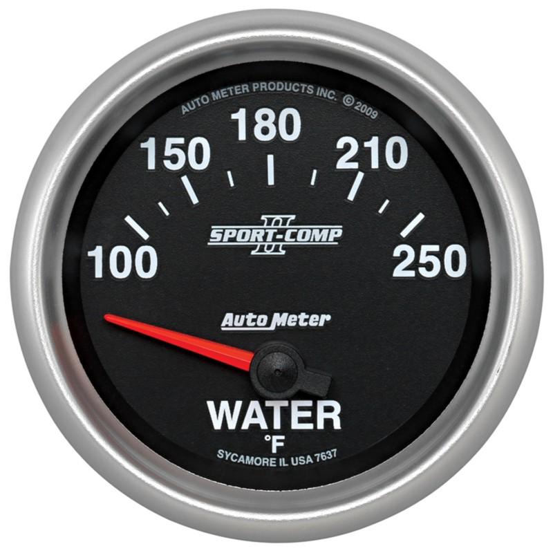 Auto meter 7637 sport-comp ii; electric water temperature gauge