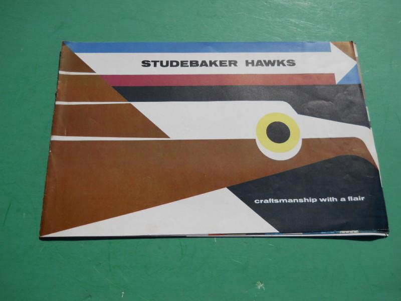 Orig. 1956 studebaker hawk dealer brochure