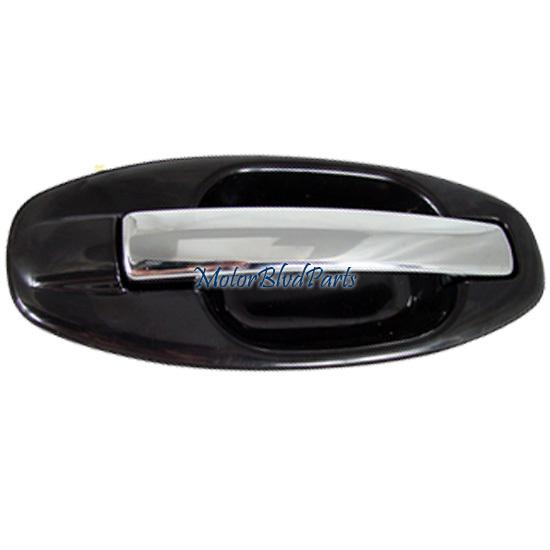 01-06 santa fe rear door chrome handle outside black passenger right r