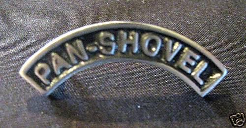 Harley pan-shovel motorcycle biker rocker pin old skool