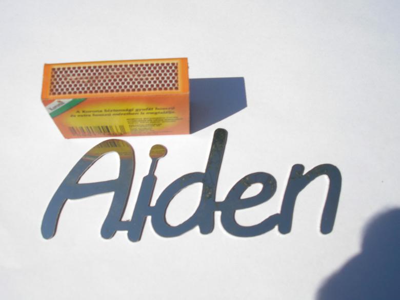 Aiden logo, metal, new (jus-nai-7n)