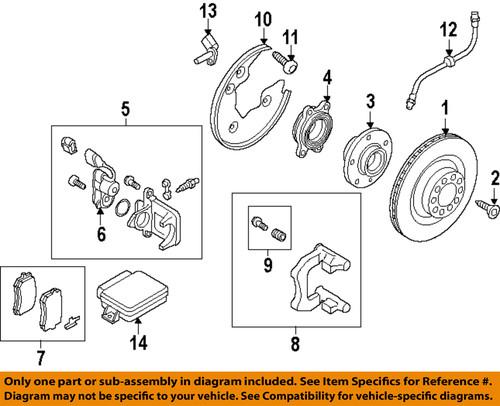 Audi oem 8k0698451d disc brake pad/brake pad or shoe, rear