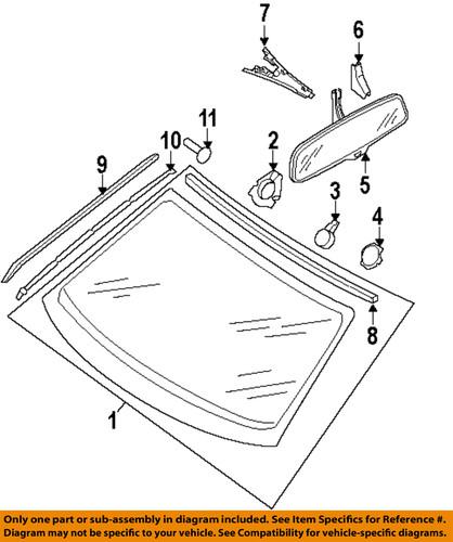 Audi oem 4f0857593g4pk windshield-mirror inside upper cover