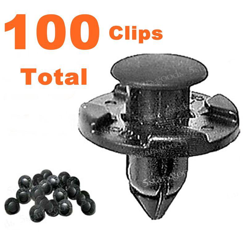 100 rivet clips retainer fastener bumper fender clip for nissan 240sx 350z 370z