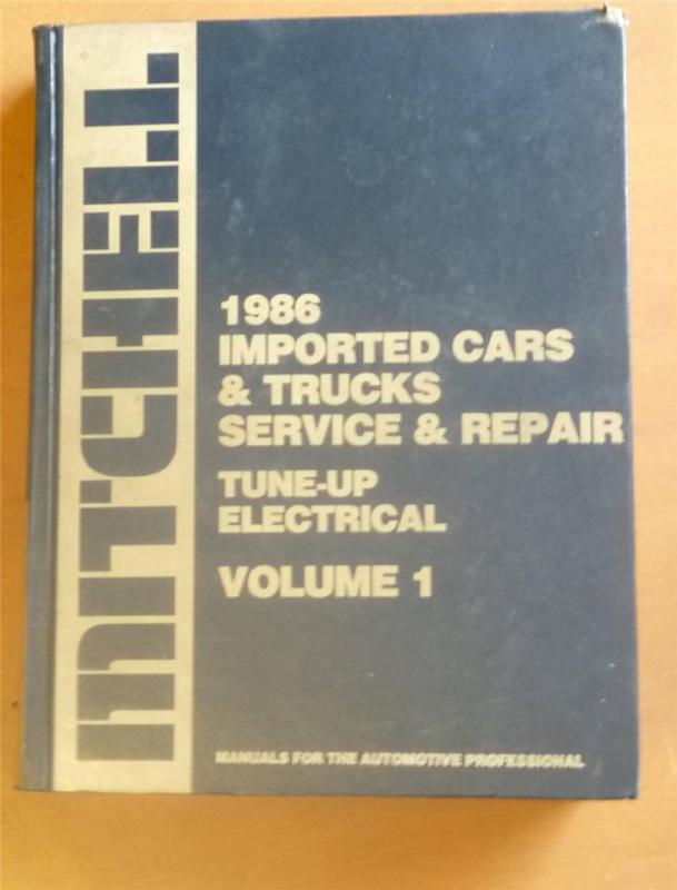 1986 mitchell imported cars & trucks service and repair manual - euro & japan