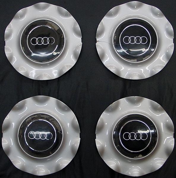 '92 93 94 95 96 97 98 audi a6 / s6 / 100 58683 oem wheel center cap set / 4 used