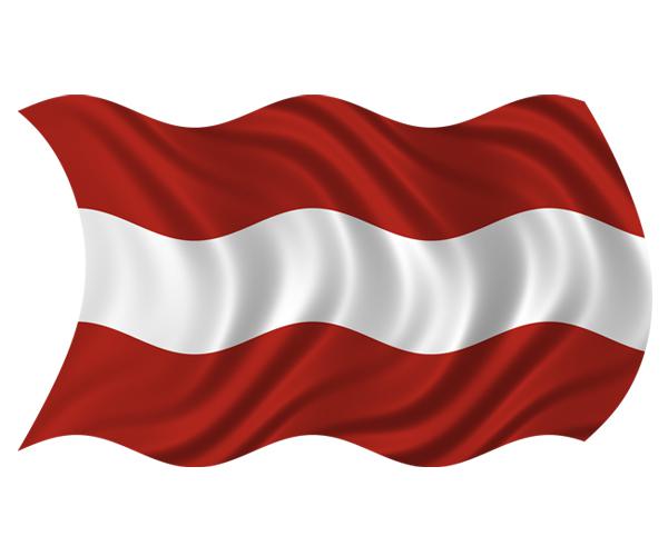 Austria waving flag decal 5"x3" austrian vinyl car window bumper sticker zu1