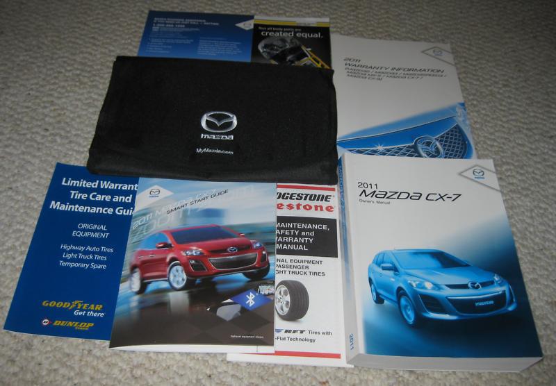 Mazda cx-7 2011 owner's manual full set factory cover  *mint* !!!!!!!!!!!