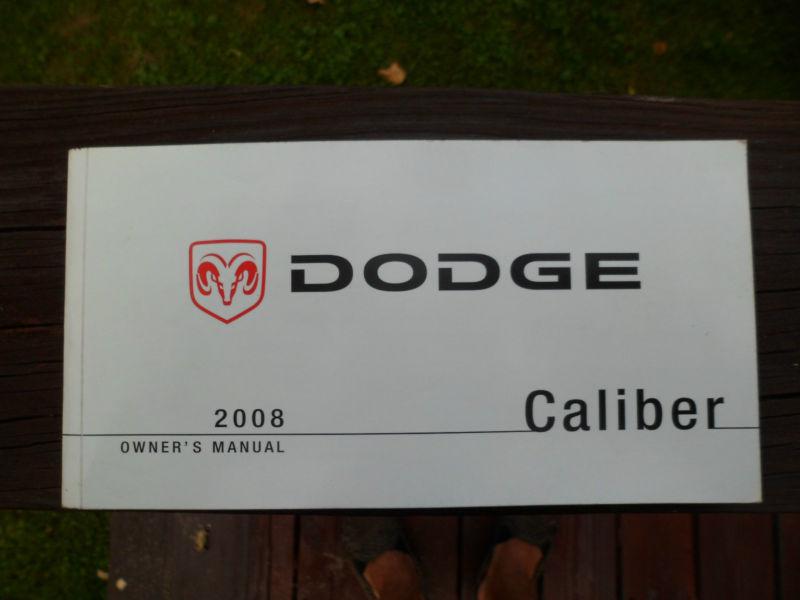 2008 dodge caliber owner's manual package