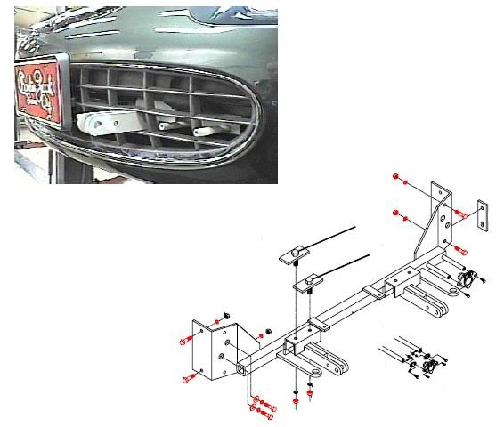 Blue ox bx1946 base plate f/chrysler sebring 2 door