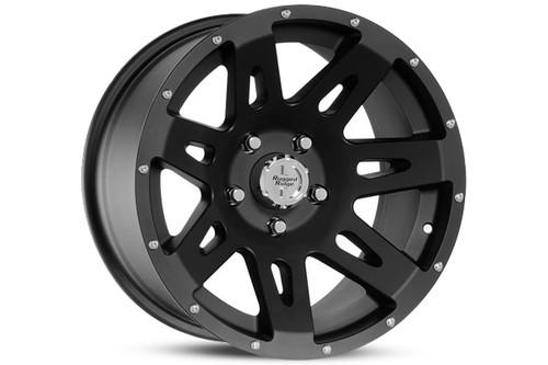 Rugged ridge 15301.01 - 07-13 jeep wrangler black satin aluminum 17"x9" wheel