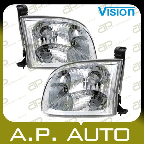 Pair head light lamp assembly 00-04 toyota tundra limited sr5 l+r new