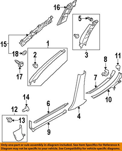 Subaru oem 94053aj05a interior-scuff plate cover