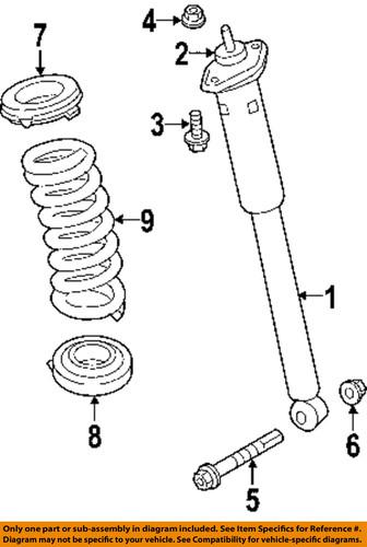 Dodge oem 4895532aa rear suspension-spring