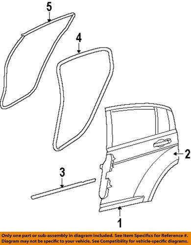 Dodge oem 5008887af door outer panel-outer panel