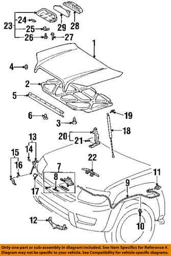 Toyota oem 5355035020 hood-hook