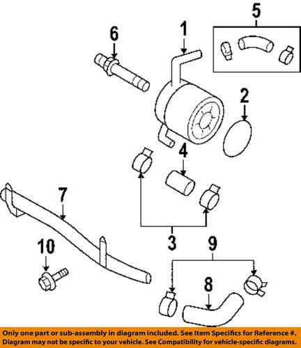 Subaru oem 807611100 engine coolant hose/cooling system misc