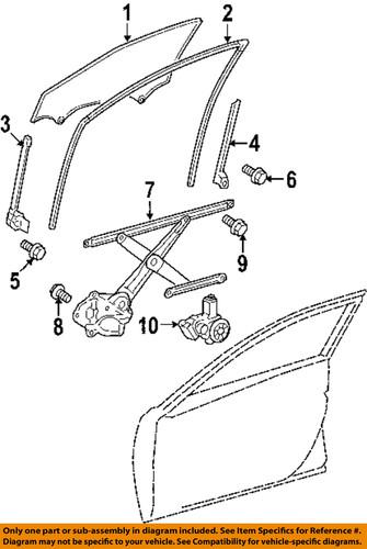 Toyota oem 6740206050 front door-frame