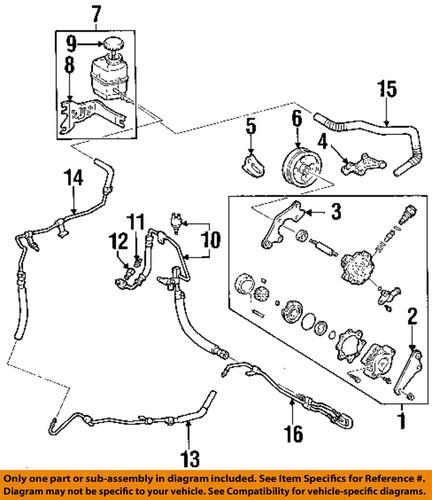 Toyota oem 4434806150 steering return hose/power steering reservoir line hose