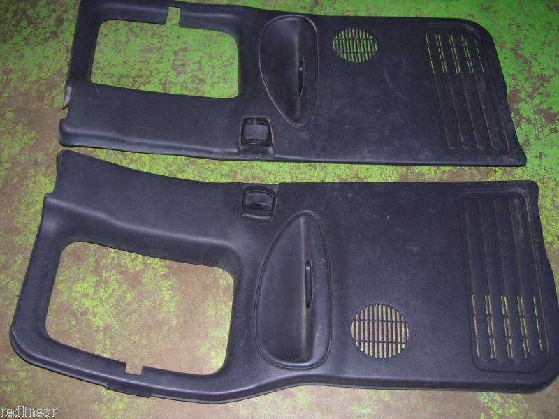 98-02 dodge ram quad cab back door rear panels trim cards agate gray charcoal