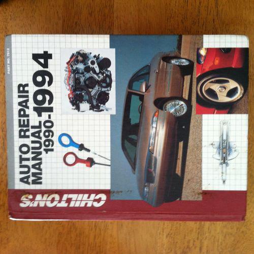 1993 chilton's auto repair manual 1990-1994 part# 7912