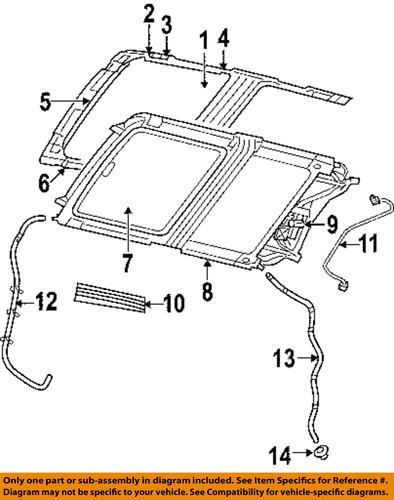 Dodge oem 5174179ab sunroof-module