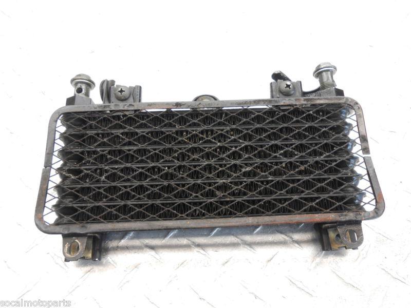 1996 zx6 93-04 kawasaki zzr600 zx6e engine motor oil cooler cooling radiator oem