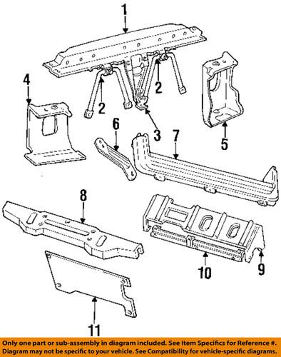 Jeep oem 55254771 radiator support-tie bar