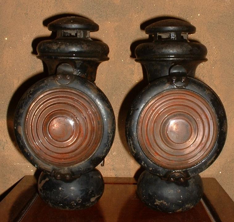 Pair genuine ford antique car exterior lights/ rat rod/ model a / model t