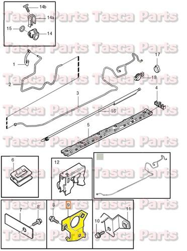 Brand new oem fuel line bracket 99-09 volvo c70 s60 s70 s80 v70 v70xc #9445290