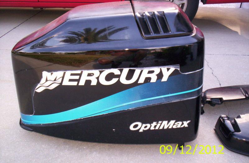  mercury optimax outboard hood cowls lower side engine covers 