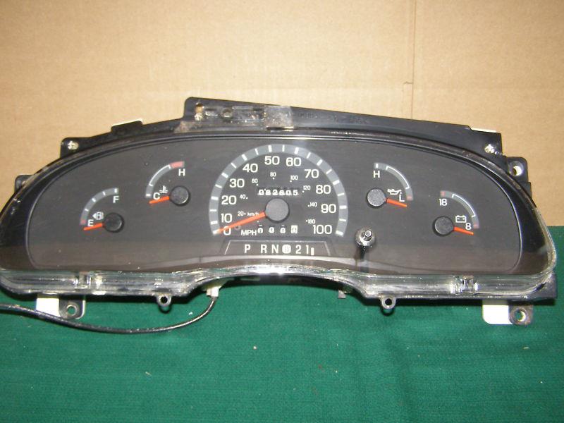 1999 2000 ford van speedometer cluster  83k  gas