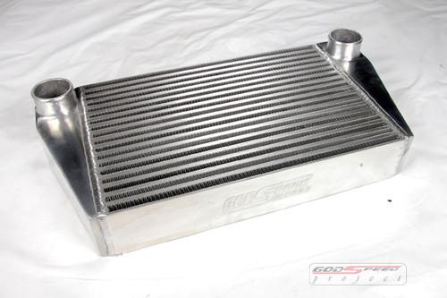 Universal v-mount turbo intercooler fmic 25x18x3.5 /2.5" inlet outlet / 500hp