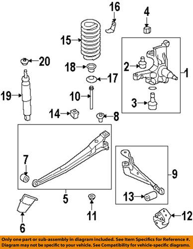 Ford oem 6c3z18197aa front suspension-shock upper bushing