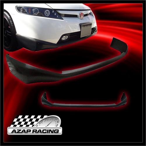 06-07 sport style front bumper lip spoiler urethane for honda civic 4 door sedan