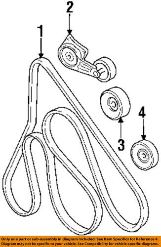 Ford oem 4l2z-8620-fa serpentine belt/fan belt/serpentine belt