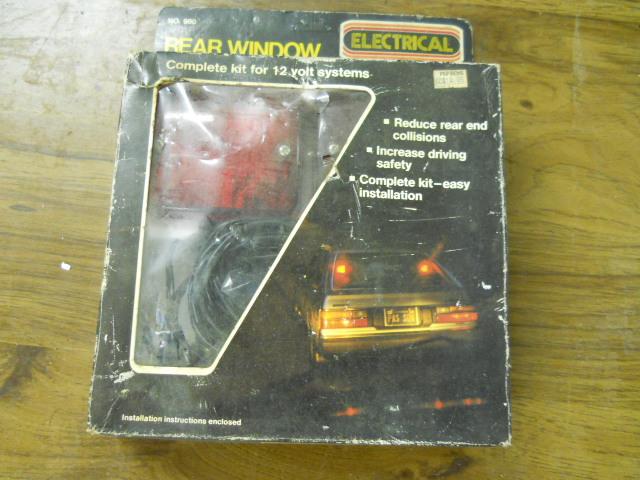 Vintage rear window brake light kit 12 volt rat rod hot rod tow truck towing nib