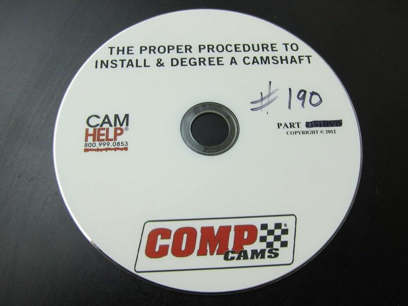 Comp cams # 190 dvd how to install and degree a cam camshaft 190dvd proper way