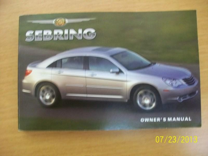 2007 chrysler sebering  owners manual 