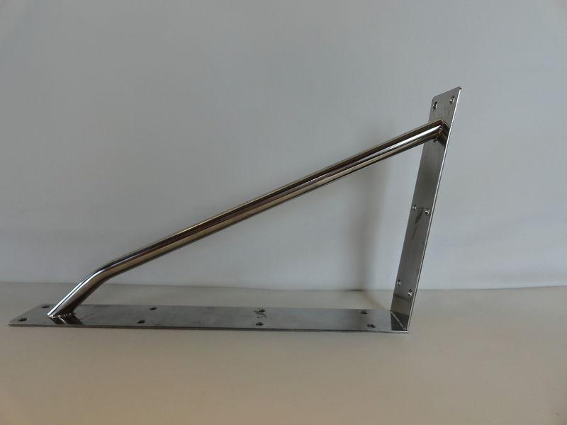 Angle bracket stainless steel 20" x 12" marine boat