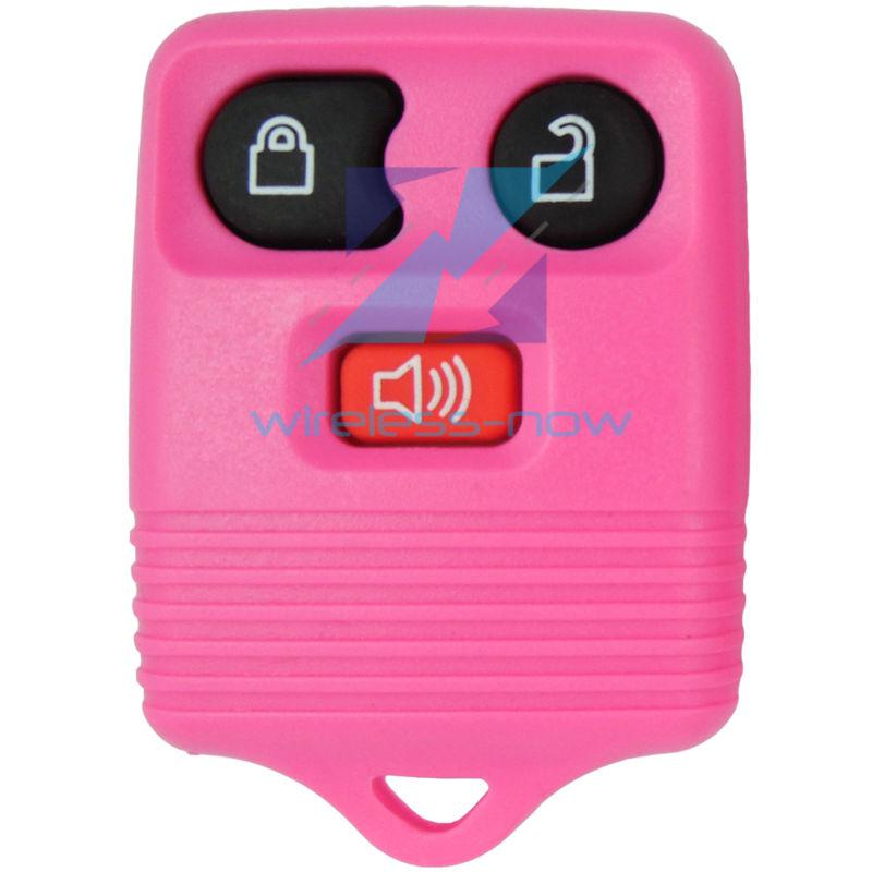 New pink replacement remote keyless entry key fob transmitter clicker pod  