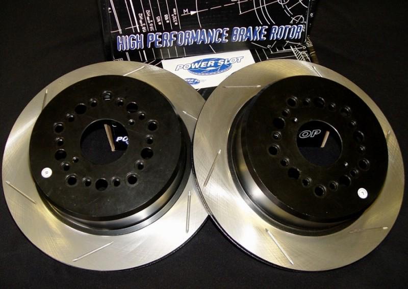 Powerslot slotted rotors fronts mitsubishi evo evolution 8 9 2003-06 126.46064s