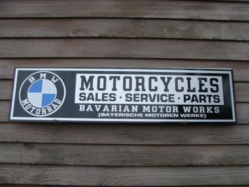 Buy PRE-1964 BMW MOTORCYCLE DEALER/SERVICE SIGN 1'X4' in Sand Lake, New York, US, for US $47.99