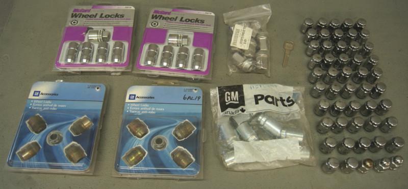 Large lot of 57 gm and mcgard wheel lug nuts- po-264