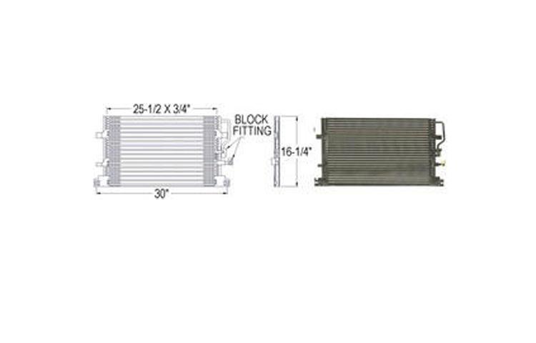 Replacement ac condenser parallel flow type 2005-2005 chevy equinox 15232871