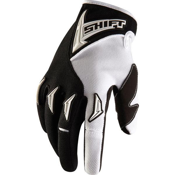 Black/white xxl shift racing assault gloves 2013 model