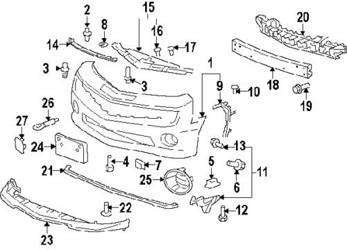 Chevrolet 11610747 genuine oem factory original air deflector bolt