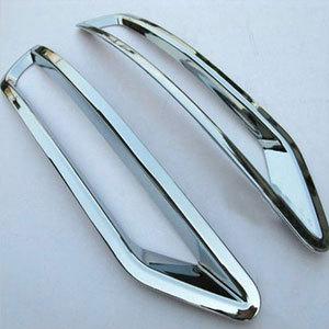 Chrome rear fog light lamp cover trim 2pcs fit subaru forester 2009-2012